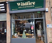 a shop front dor a delicatessen Kempock Street in Gourock