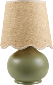 Boho Ceramic Bedside Table Lamp for Bedroom Nightstand and Living Room