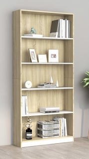 Bibliothèque, étagère à livres sur 5 niveaux