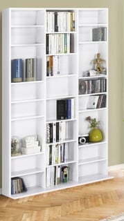 Bibliothèque de 30 cases, couleur blanc 