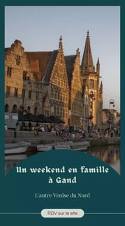 épingle pinterest avec panorama de gand