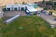 Aerial shot of school