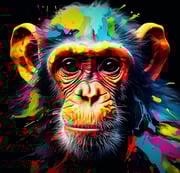 Digitale Kunst für Download - Affe