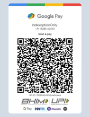 a qr coder card with a qr coder code