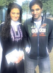 Naghman Saleem with Actress Laiba Khan