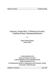 Achieving "Gender Parity" at Wesleyan University