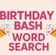 Birthday Word Search Game 