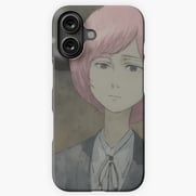 Phone case depicting a gloomy anime girl