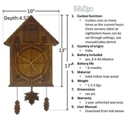 Neha Wooden Cuckoo Clock