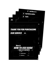 How-to-use guide delivered after service completion