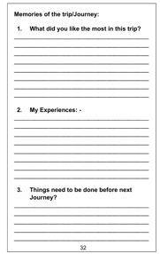 Travel Experience Page