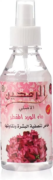 عبوة ماء الورد الطبيعي