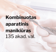 Kombinuotas aparatinis manikiūras 135 val