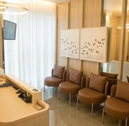 Sala de recepção do consultório de Lajeado/RS.