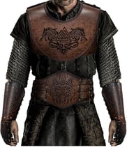 man in armor and chain mail