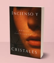 Portada mock up del libro Incienso y Cristales