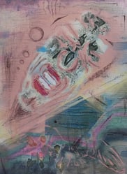 a painting abstract face