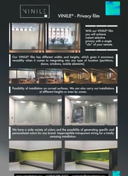 Smartglass Vinyl privacy. Switchable glass