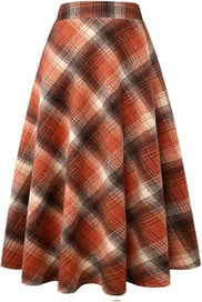 Long wool skirt