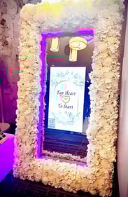 floral magic mirror frame