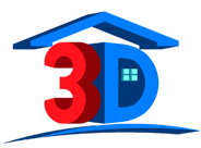 3D Construction LLC logo