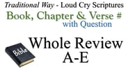 A-E Book, Chapter & Verse # Whole Review with Question