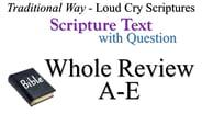 A-E Scripture Text Whole Review with Question