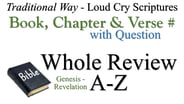 A-Z Book, Chapter & Verse # Whole Review with Question