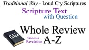 A-Z Scripture Text Whole Review with Question