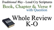 K-O Book, Chapter & Verse # Whole Review with Question