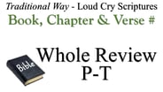 P-T Book, Chapter & Verse # Whole Review