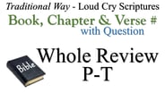 P-T Book, Chapter & Verse # Whole Review with Question