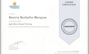 Agile meets Design Thinking certificate