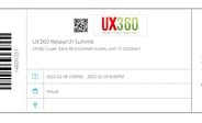 UX360 ticket