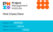 HVD-Project Management Institute Membership