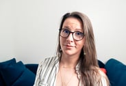 portrait of cassy with glasses