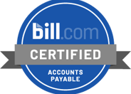 a accounts payable certified badge