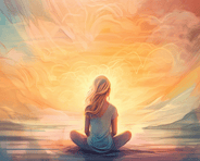 Méditation face à sa propre lumière