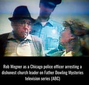 Rob Wegner as a Chicago police officer on Father Dowling Mysteries television show (ABC)