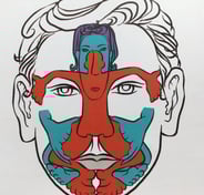 schéma du corps sur le visage