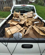 CARDBOARD REMOVAL SERVICE TRUCK