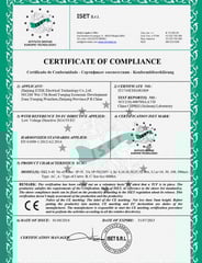 CE certificate for ETEK device