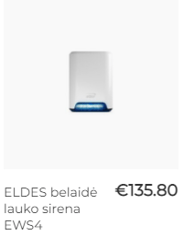 Eldes belaidė lauko sirena EWS4