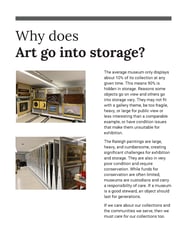 Unvarnished Panel Example Art in Storage