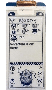 Bjorn displayed on a RPi zero with E-Ink display
