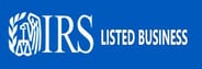the logo of the irss listed listed listed business