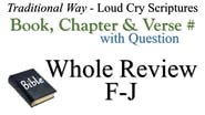 F-J Book, Chapter & Verse # Whole Review with Question