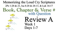 Review A (Days 1-7) with Question