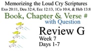Review G (Days 1-7) with Q