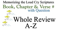 A-Z Book, Chapter & Verse # Whole Review with Question